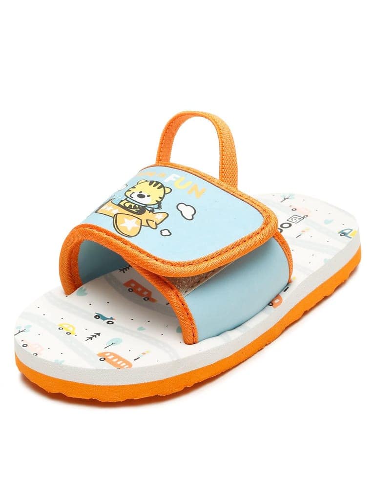 Premium FLYING-CAT Sliders - Orange (Unisex) view 7
