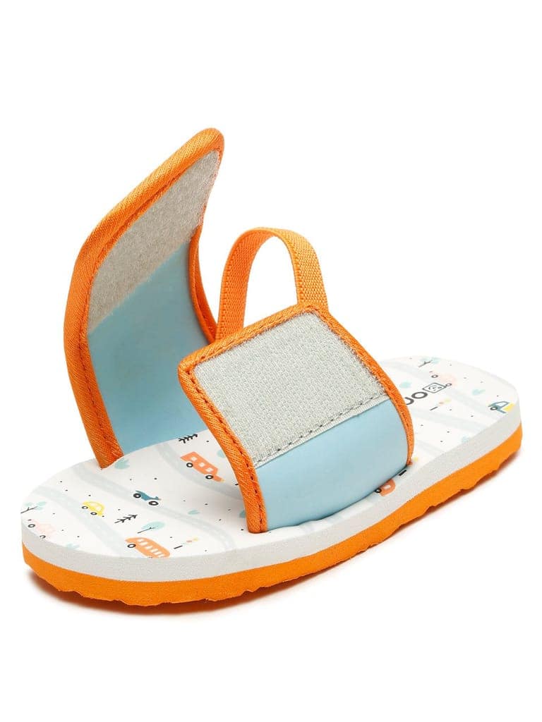 Premium FLYING-CAT Sliders - Orange (Unisex) view 8