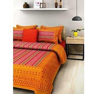 Beautiful Colorful cotton 90 x 100 Double Bedsheet