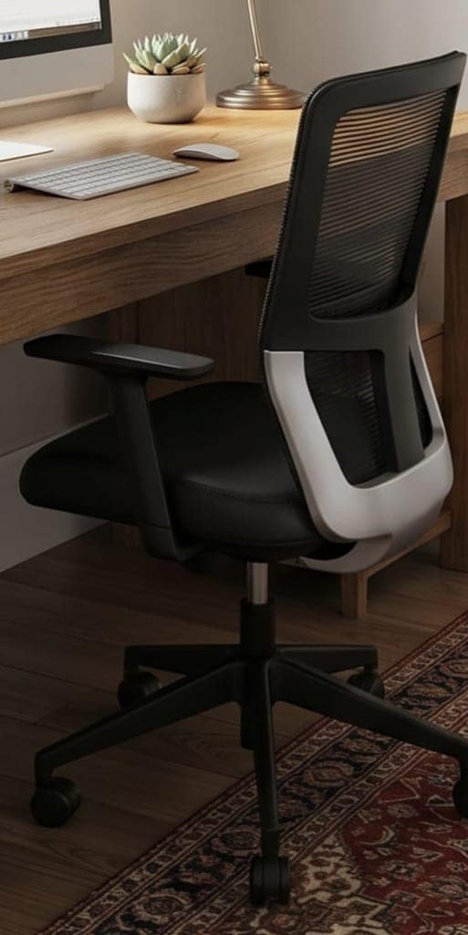 Ergonomic High-Back Mesh Office Chair with Adjustable Arms view 2