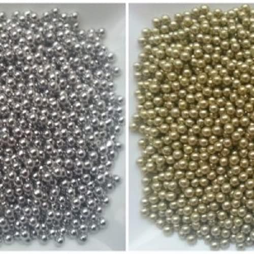 foodfrillz Silver Balls (50g) and Golden Balls (40g) for Cake Decor, Sugar Sprinkles, balls for cake view 3
