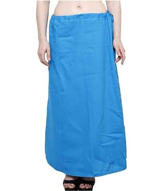 Perfect cloth store Blue Cotton Petticoat - Single