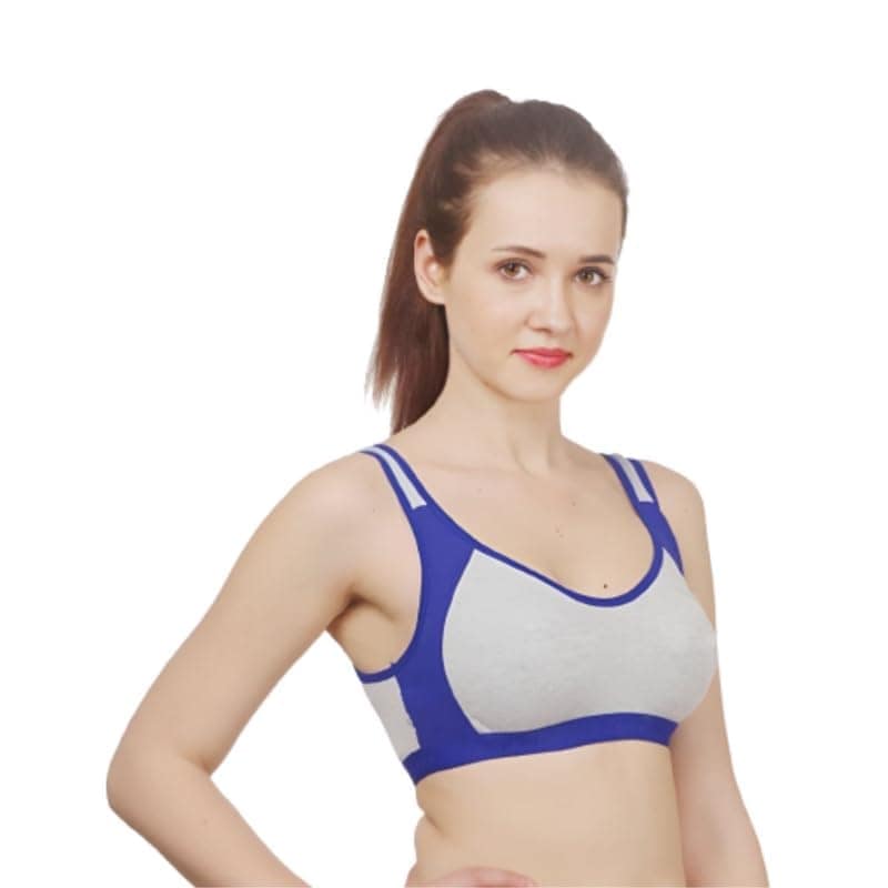 FASHION BONES Women's Everyday Cotton Sports Bra | Support - Ideal for Active Women | Non Padded | Gym | Running | Full Coverage, Breathable & Stylish view 8