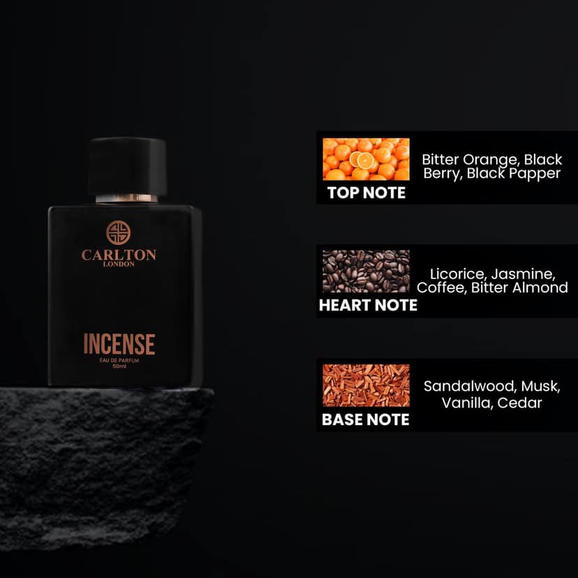 Carlton London Incense Men EDP Perfume - 50ml view 3