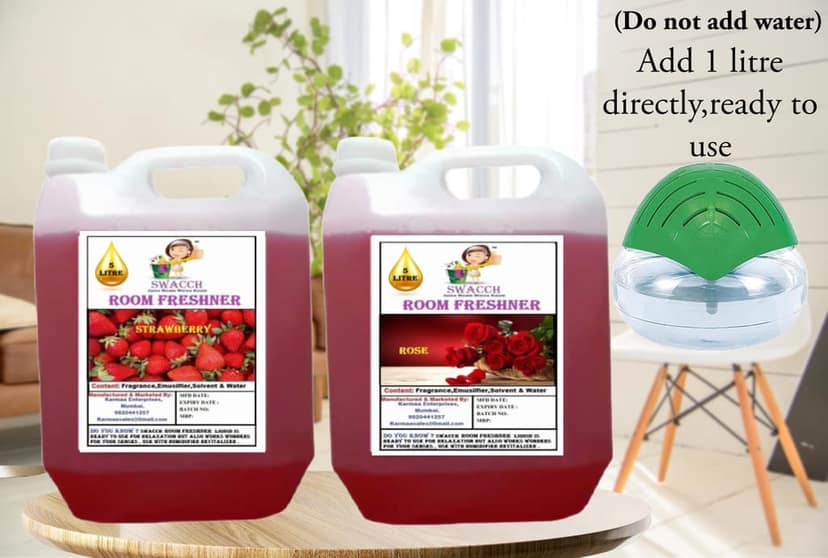 Swacch Room freshner (5 Litre) (pack of 2) Strawberry & Rose view 2