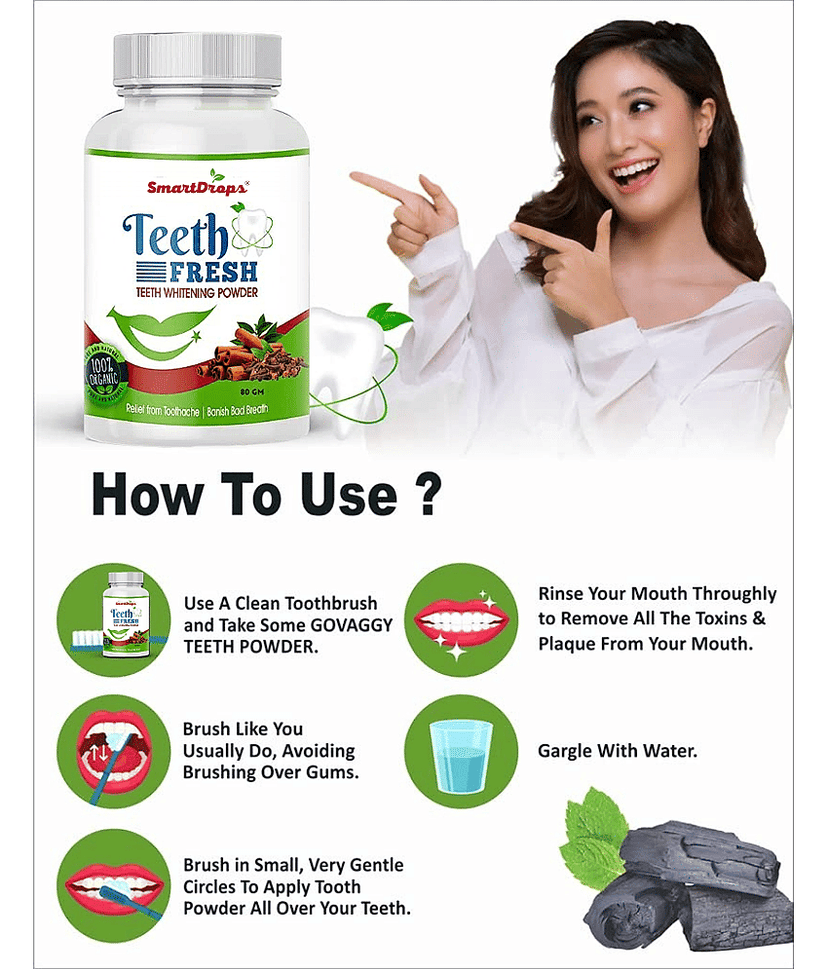 Smartdrops Organic Denture Oral Kit view 2