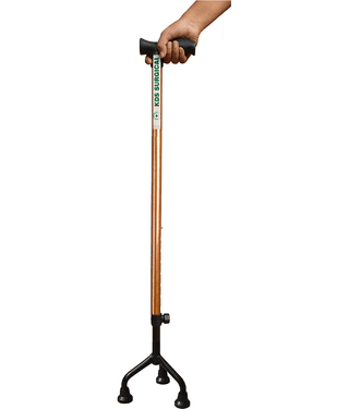 KDS SURGICAL 3 Leg Black Copper Height Adjustable Walking Sticks