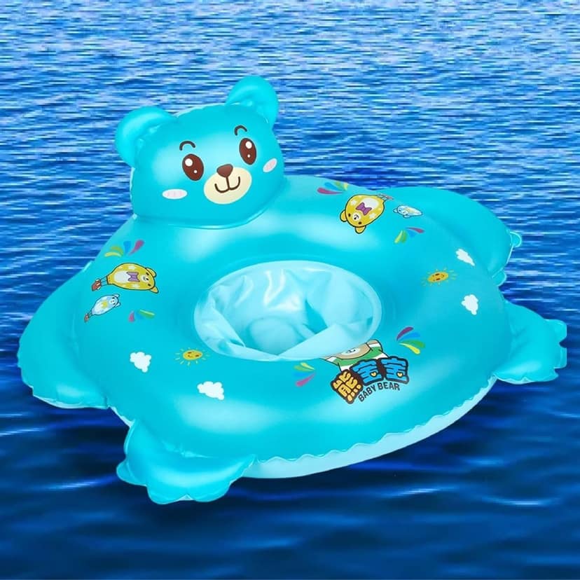 PlayMagic Teddy-Splash Swim Float Tube - Blue