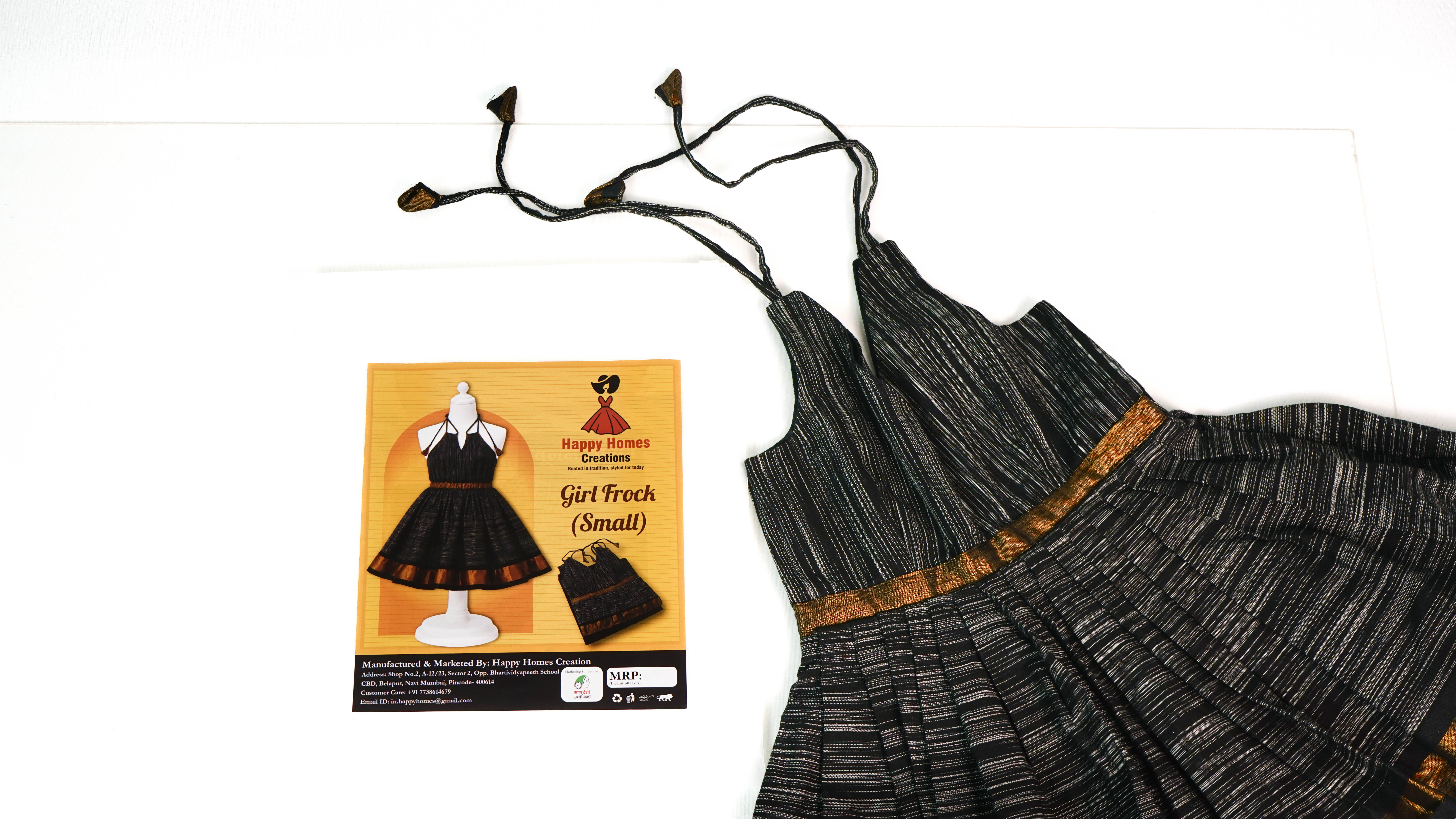 Handcrafted Girls' Frock | Stylish & Comfortable Dress for Girls