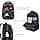 Safari Omega Pro Laptop Backpack With Raincover, 3 Compartments, Bottle Holder, Organizer, Unisex Bag For Boys & Girls, School/College/Office/Travel Bag, Color- Black, 35L view 2