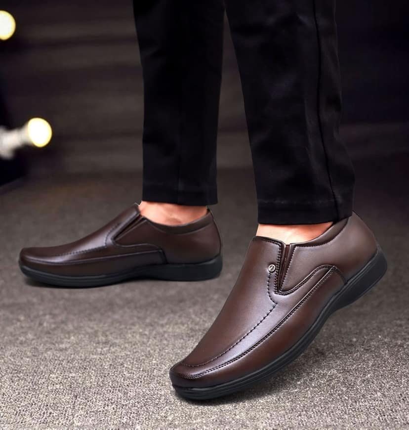 WUGO::Latest Fabulous Men Formal Shoes|Black Moccasin Shoes|Office Shoes For Men's & Boys (Free Home Delivery) view 2