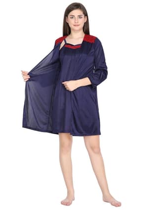 Klamotten Women's Satin Robe Set DB100N