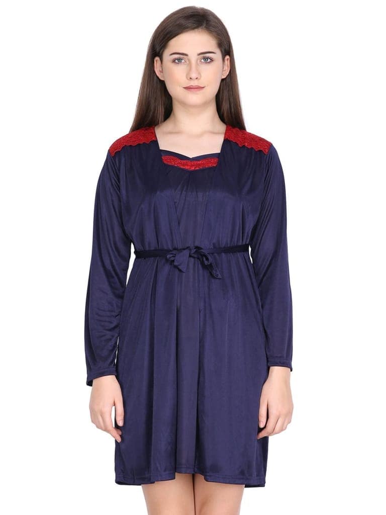 Klamotten Women's Satin Robe Set DB100N view 8