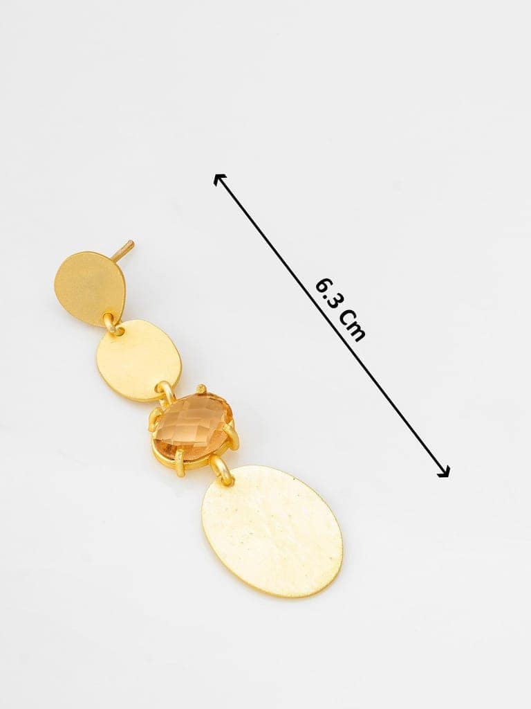 Morison Golden Crescent Earrings Modern and Mysterious view 3