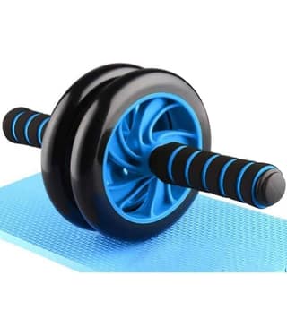 Abs Crossfit Roller Set with Knee Mat for Gym Workout & Fitness Exercise (Pack of 1)