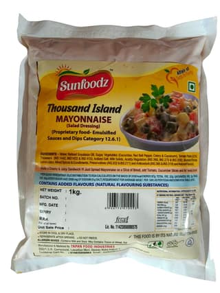 Sunfoodz Thousand Island Mayonnaise 1Kg