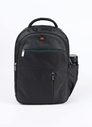 PB Pearlbags Den 20L Solid Backpack , 3 Compartments, Bottle Holder, Organizer, Premium Fabric, Water Resistant Anti Theft , School & College Bag for Boys and Girls, Office & Travel Bag for Men and Women
