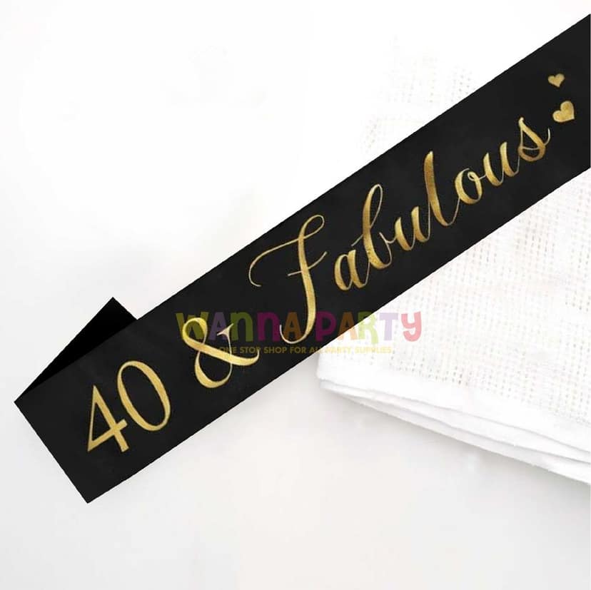 40 & Fabulous Sash 62 inch view 2