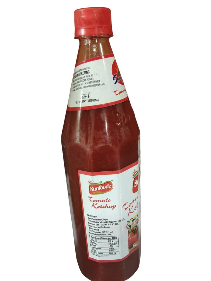 Sunfoodz Tomato Ketchup - No Onion No Garlic Bottle 1Kg view 2
