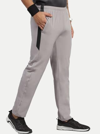 Men Light Grey Polyester Regular Fit comfortable wear joggers