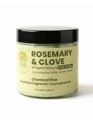 Kaaya Natural Rosemary & Clove Whipped Natural Hair Butter – 100gm