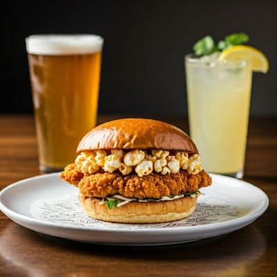 Chicken Popcorn Sandwich