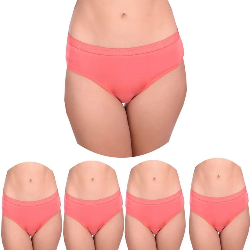 Cotton Full Coverage Hipster Panties Pack 5 view 4
