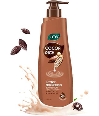 Joy Cocoa Rich Body Lotion With Shea Butter & Cocoa Butter for 24 Hour Nourishment 400ml (Pack of 1)