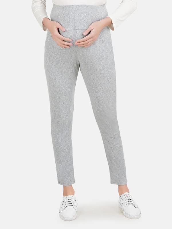 Maternity Pants/Leggings for Pregnant Women Grey view 2