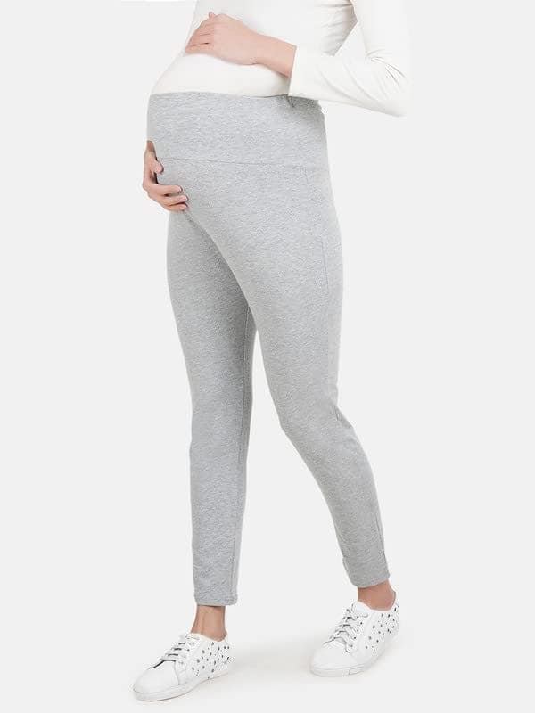 Maternity Pants/Leggings for Pregnant Women Grey view 3