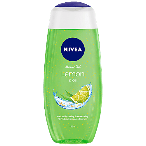 Nivea Body Wash Gel - Lemon & Oil Shower, 125 ml
