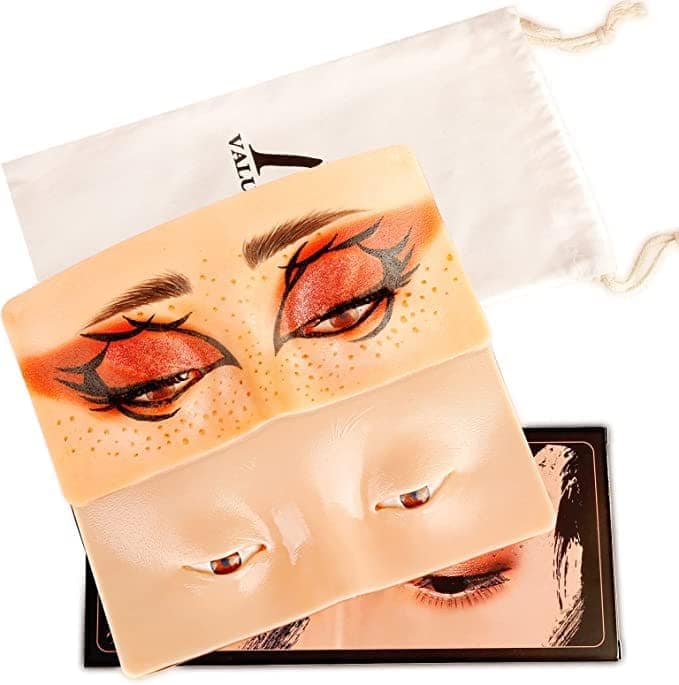 Elecsera Makeup Practice Face Board, Silicone Makeup Face - Practice Skin Board 100 g (Skin) view 4
