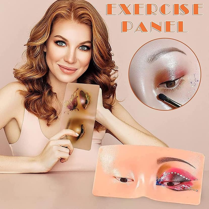 Elecsera Makeup Practice Face Board, Silicone Makeup Face - Practice Skin Board 100 g (Skin) view 5