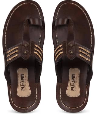 PU-SPM Brown Men's Daily Slipper