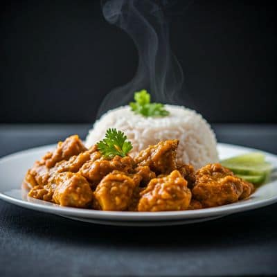 Katla Kalia (1 pc) with Rice