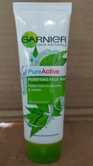 Garnier pure active face wash