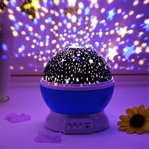 Star Master Rotating 360 Degree Moon Night Light Lamp Projector with Colors and USB Cable,Lamp for Kids Room Night Bulb