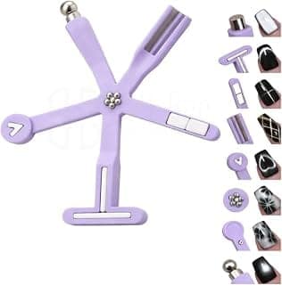 BOLT BEE 8-in-1 Cat Eye Magnet Tool for Nail Art | Multi-Function Cat Eye Gel Magnetic Stick with Strong 3D Effects | Upgraded Nail Art Magnet with Silicone Protective Case for Salon & Home Use