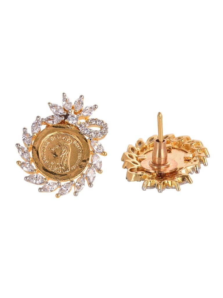 Gold Plated AD Queen Victoria Ginni Locket Jewellery Set view 5