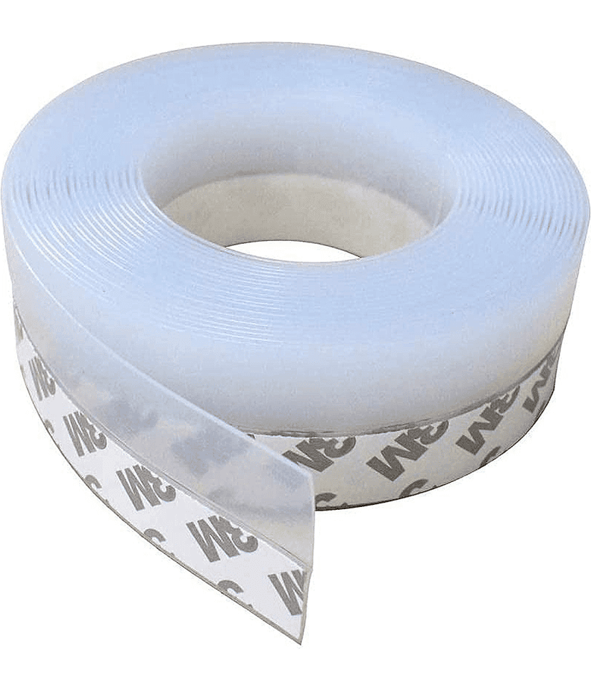 Silicone Seal Strip,Silicone Sealing Sticker for Door or Window,Weatherproof Soundproof Self Adhesive Door Strip Bottom,Slim Insect Proof Seal Strip for Gap of House or Shower Door