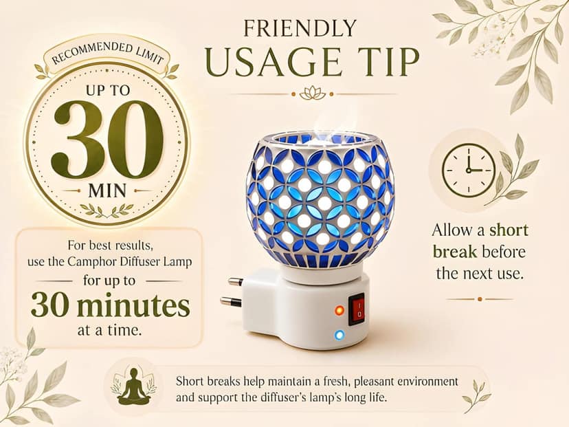 Heavy Duty WUGO Electric Kapoor Dani Diffuser | Room Fragrance Burner for Home (Original) view 6