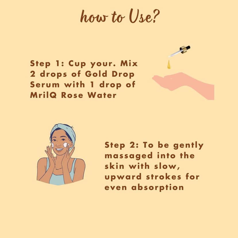 MrilQ Golden Drop Oil | Instant Glow & Hydration| Vit C Serum | All Skin Types view 5