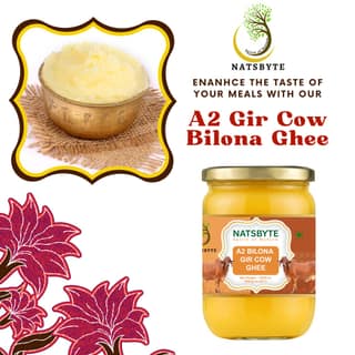 NATSBYTE A2 Gir Cow Bilona Ghee - Pure & Traditional