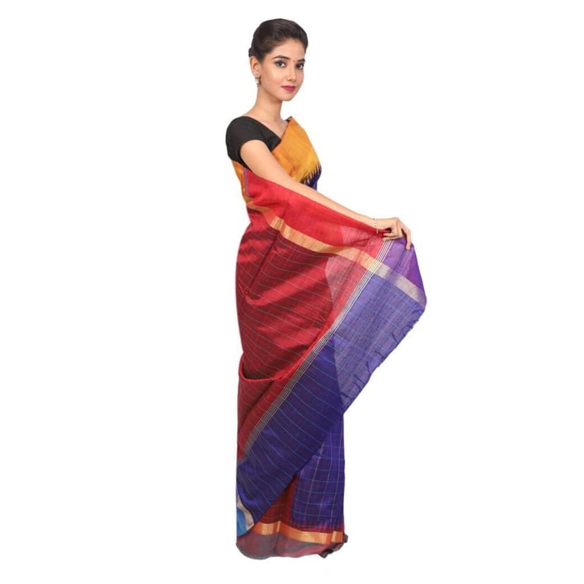 HANDLOOM KOSA SAREE WITH BLOUSESKU - 1SXT01221219 SAREE- 253 view 2