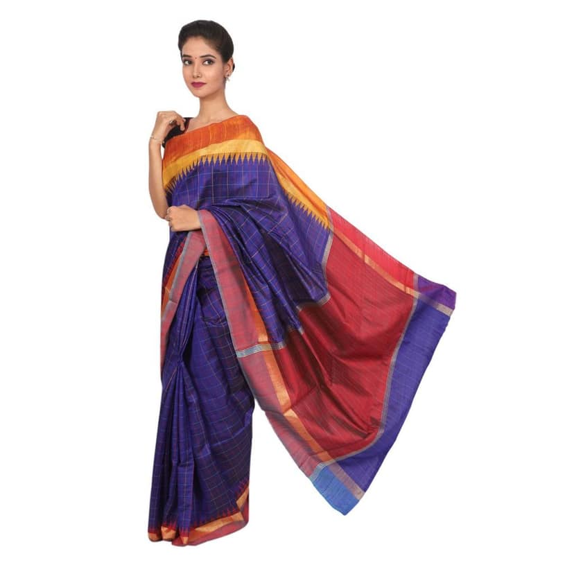 HANDLOOM KOSA SAREE WITH BLOUSESKU - 1SXT01221219 SAREE- 253 view 3