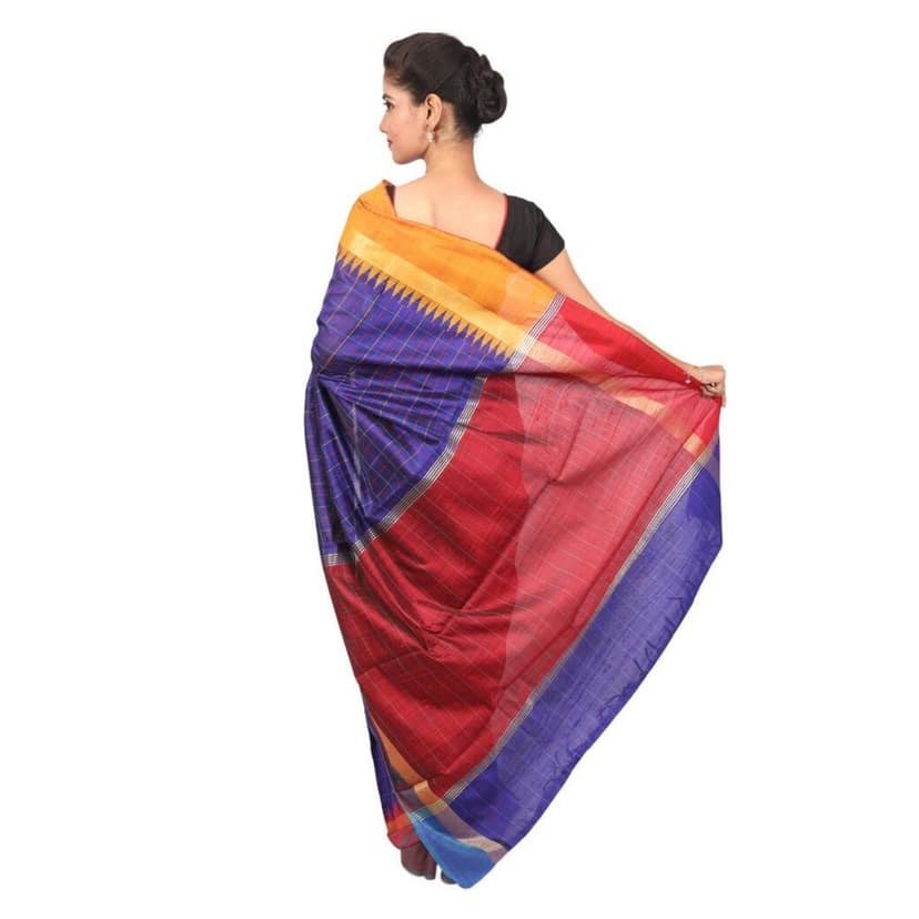 HANDLOOM KOSA SAREE WITH BLOUSESKU - 1SXT01221219 SAREE- 253 view 4