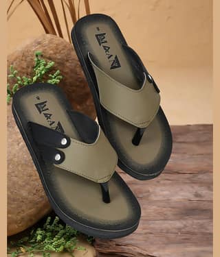 MAAN Olive Men's Thong Flip Flop