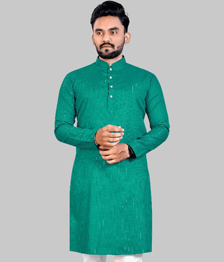 YUG ART - Pink Cotton Blend Men's Regular Kurta ( Pack of 1 )