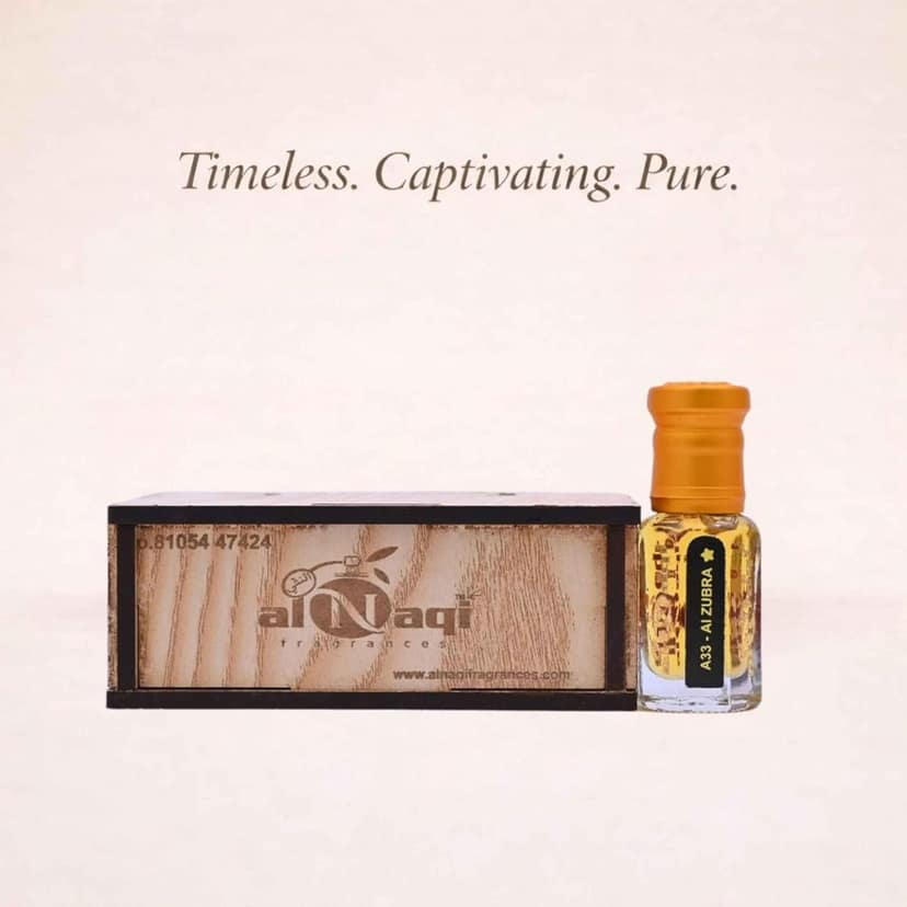 alNaqi fragrances Al Zubra Attar 6ml - Best Attar for Men, Alcohol Free Spicy Saffron & Amber Oil, Long Lasting Attar for Men, Premium Gents-Power-Ittar view 3