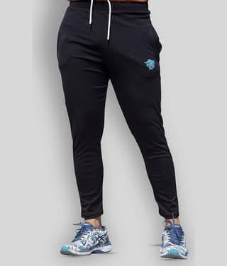 BURNOUT SPORT - Black Polyester Blend Men's Trackpants ( Pack of 1 )